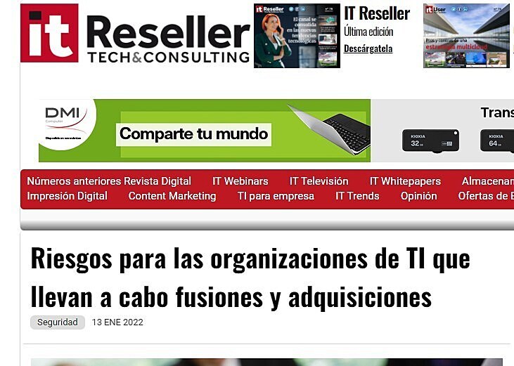 Riesgos para las organizaciones de TI que llevan a cabo fusiones y adquisiciones